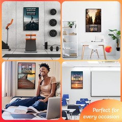 Set of 6 Inspirational Quote Posters Colorful Positive Wall Art Decor