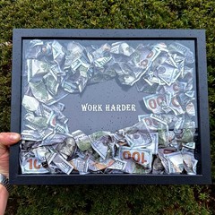 Motivational Money Frame – Framed Cash, Office Decor and Business Gift Poster