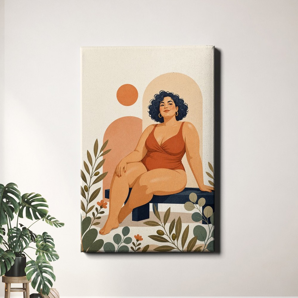 body_positivity_woman_minimalist_botanical_illustration