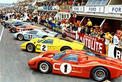 1967 Ford GT Stable at Le Mans – Photo Poster