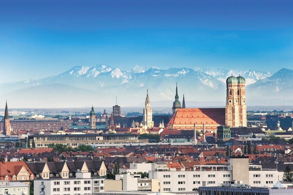 MUNICH GERMANY SKYLINE GLOSSY POSTER PICTURE PHOTO PRINT munchen deutsch 3712