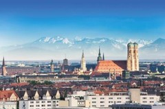 MUNICH GERMANY SKYLINE GLOSSY POSTER PICTURE PHOTO PRINT munchen deutsch 3712