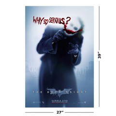 The Dark Knight – Movie Poster / Print (Joker: Why So Serious?) (27″ X 39″)