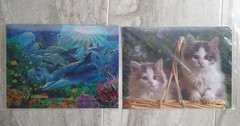 3D holographic posters, ocean life & kittens (15.5″ x 11.5″) Lot 2
