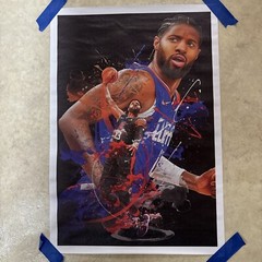 Paul George LA Clippers Basketball NBA Man Cave Canvas Poster Wall Art 12×18 in