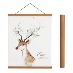 Artmag Magnetic Poster Hanger Frame, 12×18 12×16 12L» x 0.7W», Teak Wood