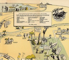 Ashore in San Diego Mid-century Pictorial Map Naval Training Center Art Poster