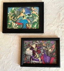 Fairy Art Small Framed Pictures 8 X 5 1/2 Inches
