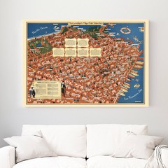 Old Map of San Francisco, CA 1940 – Vintage San Francisco Ca