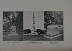 Antique New York City 1904 Art Print Central Park Statues Wall Art
