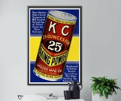 1939 Vintage Kitchen POSTER! (up to 24″ x 36″) – Baking Powder – Cake – Baker