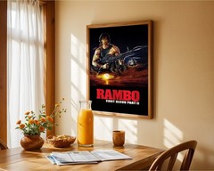 Rambo First Blood Part II (1985) Movie Poster Wall Art Print