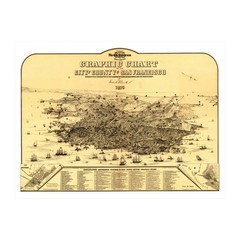 Old Map of San Francisco, CA 1875 – Vintage San Francisco Ca