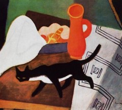 Cat and Still Life : Robert Bereny : 1928 : Archival Quality Art Print