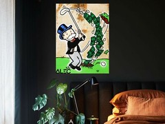 Alec Monopoly Money Golf Art Print | Mounted Canvas | Framed Canvas |Acrylic