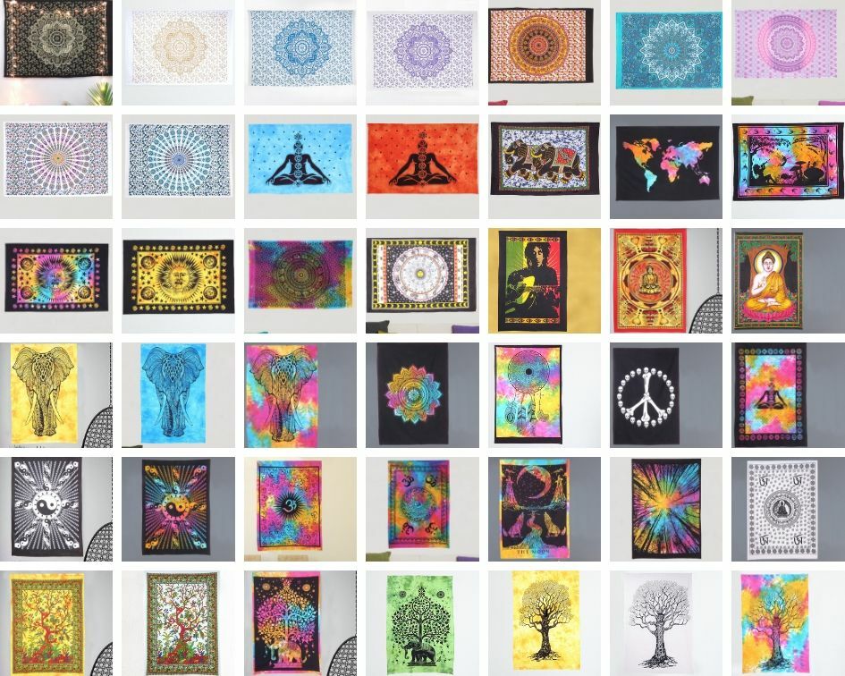 Mandala Tapestry Indian WallHanging Decor Bohemian Hippie Poster Bedspread Throw