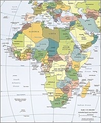 2011 CIA Map of Africa Home School Geography Poster Print Study History