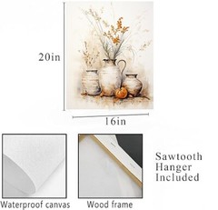 16×20 Anatasia Floral Canvas Print Wall Art
