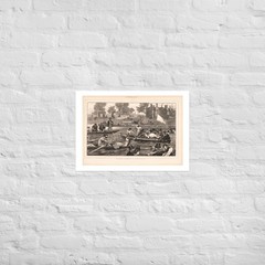 Saturday Afternoon at Hampton Court Antique Print