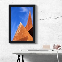 VCK 24 x 36 Inch Black Poster Frame Wood with Plexiglass Hanging 24×36,