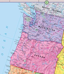 UNITED STATES & World Wall Maps Posters – 2 Rolled Laminated Maps 36″x24″