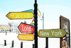 Street Signs in Lisbon, Portugal Digital Art Print 13″ x 19″
