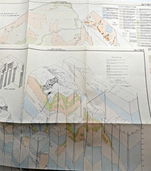 Historic Mining and Geologic Maps from 1954 Lot of 12 Maps -Makes Great Wall Art