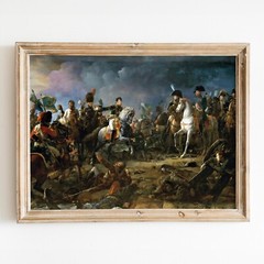 Napoleon Bonaparte, Battle of Austerlitz 1805 France 1800s Wall Art Poster Print