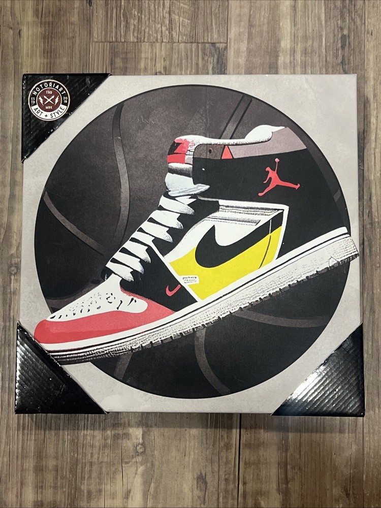 Nike Jordan Design District Studio Wall Art Sneakers Painting Jordan 1’s