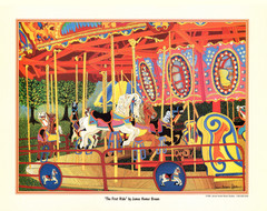 Set – Carousel Horse Art Prints Set: Vintage Circus Theme, James Homer Brown