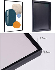 3 Piece Abstract Canvas Wall Art Set Framed Modern Orange Blue Home Decor