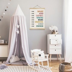 Positive Affirmation Wall Art Decor -I Am Kind I Am Strong 8.5×14 Inch,Inspir…