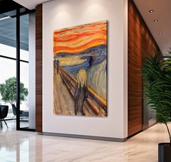 Edvard Munch The Scream Canvas Print , Giclée Fine Art Wall Art, Modern Artwork