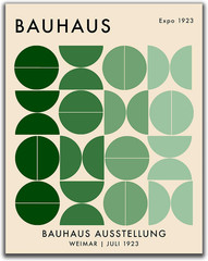Bauhaus Mid Century Modern Wall Art – 11X14″ UNFRAMED Print – Abstract, Minimal