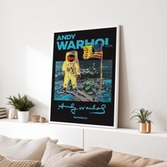 Andy Warhol Moonwalk Print Vintage Colorful Poster Astronaut Space Wall Decor