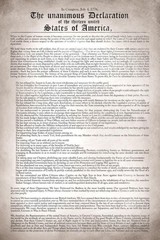 Declaration Independence Remastered Readable US History Art Print Poster 24×36