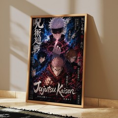 Jujutsu Kaisen Anime Poster, Gojo Satoru Yuji Itadori Wall Art Decor
