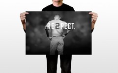 Derek Jeter Re2pect New York Yankees Art Wall Indoor Room Poster – POSTER 20×30