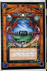 Mystical Calendar poster vintage year 2000 size 24.25″ X 36.50 NOS (b301)