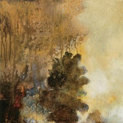 48W»x24H» MORNING MIST by CAT TESLA – DRIP TREES REFLECTIONS – CHOICES of CANVAS
