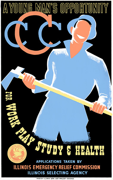 A Young Man’s Opportunity – CCC – WPA – 1941 – Recruitment Poster