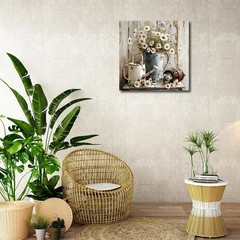 Farmhouse daisy wall decorative wall art rustic picture canvas printing