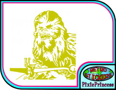 Star Wars Chewbacca U Vinyl Sticker Wall Poster Art Car Truck Bike Window Movie