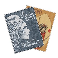 Paris France | Tokyo Japan 2020/2024 Commemorative Olympic Travel Print Set of 2