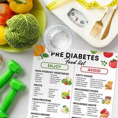 «Prediabetes Food List Poster, 12×18 Inches – Low Sugar Food, Type 2 Diabetes ..