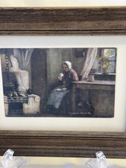 Set of 3 Framed Tuck Postcards Victorian Home Decor Art VTG