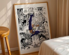 Mirko Manga Panels Poster | My Hero Academia Anime Wall Art Print
