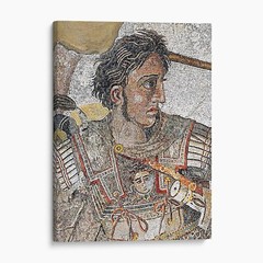 Alexander The Great Mosaic Ancient Greece Rome History Canvas Wall Art Print