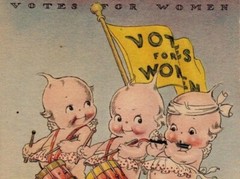 Votes for Women [Kewpies] : Rose Cecil O’Neill : Archival Quality Art Print