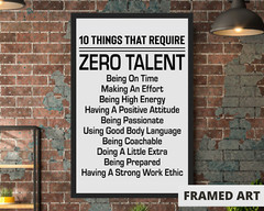 Inspirational Quotes, Framed 11×17″ Motivational Poster Home Decor Wall Art